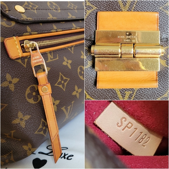 💕Beautiful DISCONTINUED Tote Bag LOUIS VUITTON Olympe MM Monogram MAGENTA - Picture 13 of 16